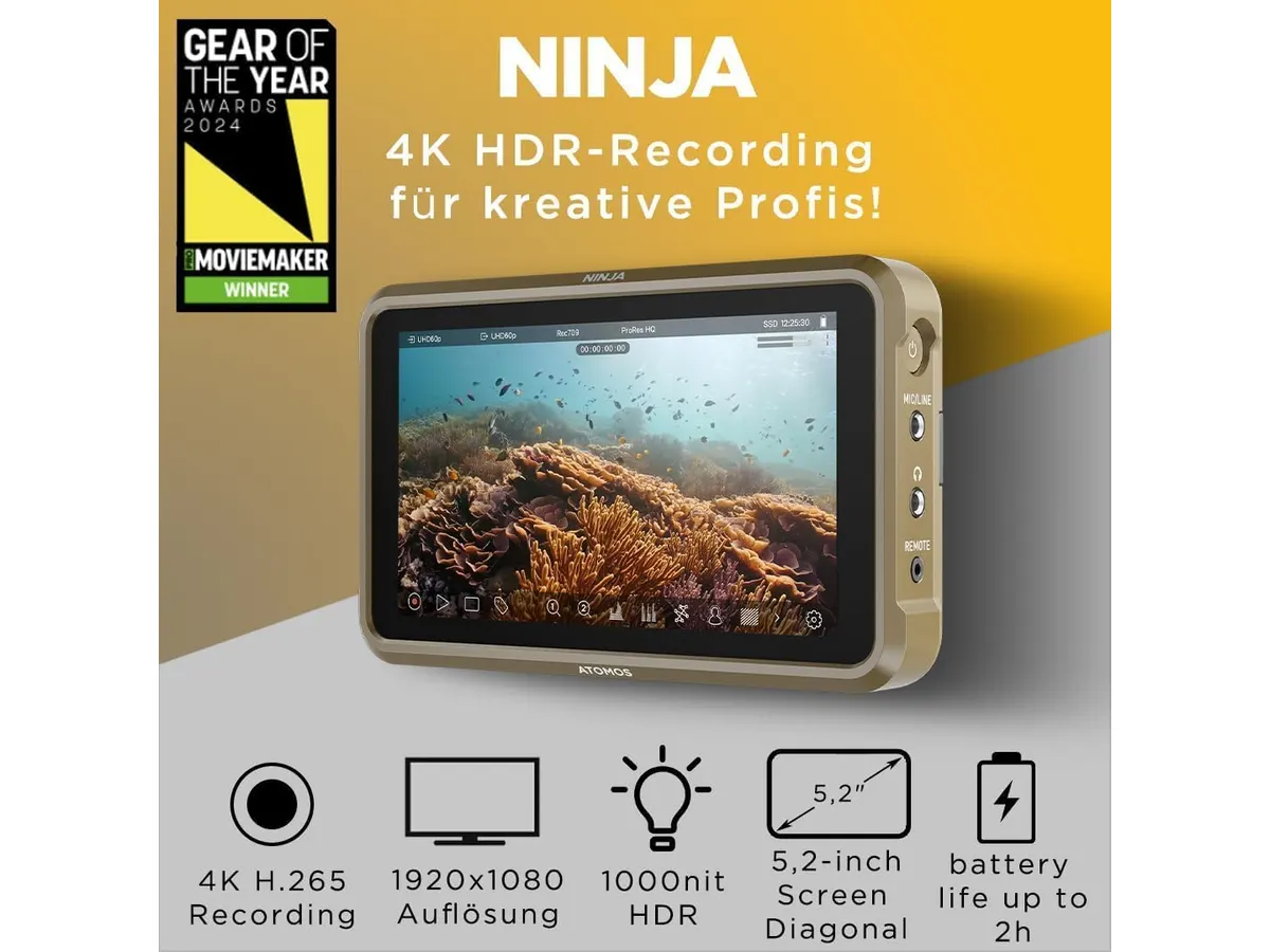 Atomos Ninja 5: Monitor-grabador 4K HDMI para creadores