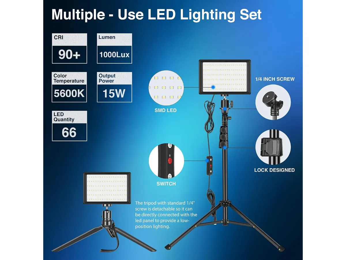 Análisis del Neewer Dimmable 5600K USB LED: Iluminación compacta