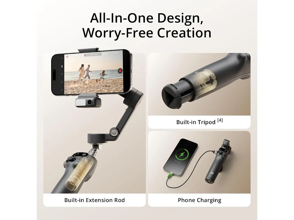 Análisis del DJI Osmo Mobile 7P: Estabilización profesional portátil
