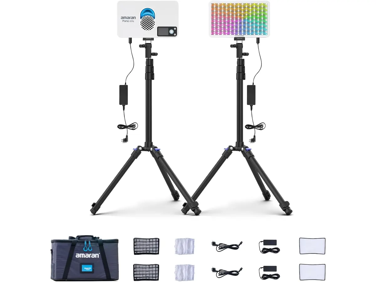 Análisis del Amaran Pano 60c 2-Light Kit: Versatilidad y Potencia